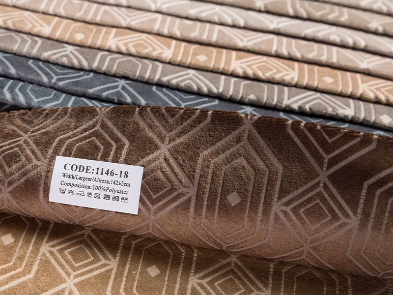 Samt Bronzing -Stoff für Sofa