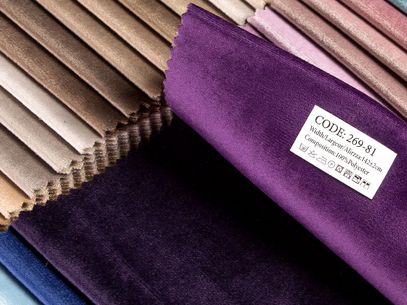 Gefärbter / laminierter Warp -Strick -Holland Velvet Fleece Fabric Mdn269